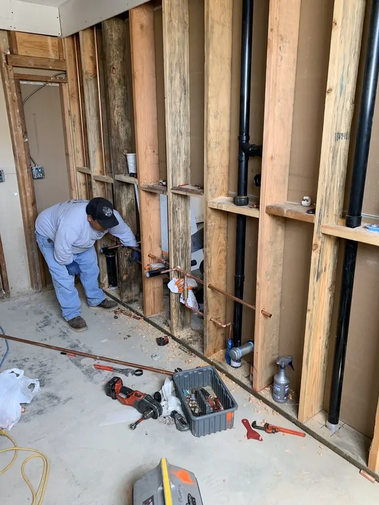 Commercial rough-in plumbing for Gas Line Repair in Riverview Manor